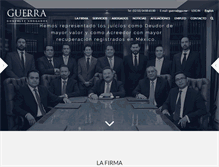 Tablet Screenshot of guerragonzalez-abogados.com